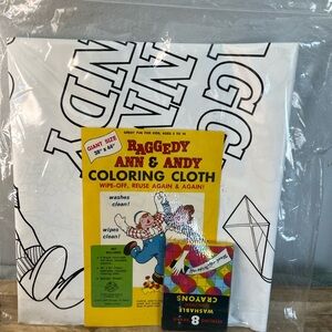 Raggedy Ann & Andy Coloring Cloth